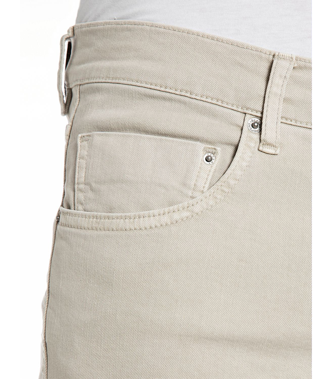 スリムテーパード MICKYM ストレッチブルデニム 詳細画像 グレイッシュベージュ 7